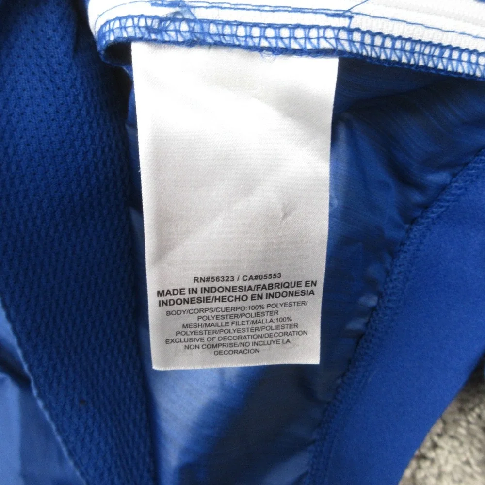 Indianapolis Colts Jacket Mens Medium Blue 1/4 Zip Pullover Windbreaker Nike NFL
